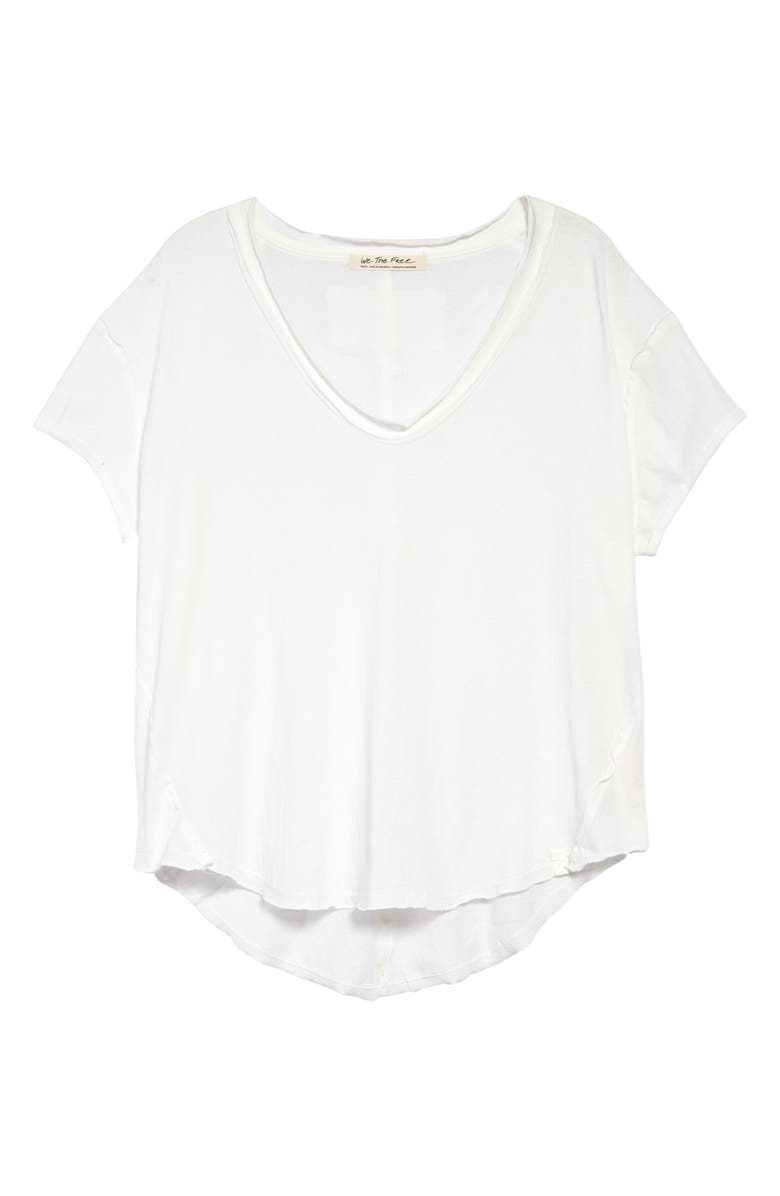 Free People Bring it On Scoop Neck Cotton T-Shirt, Main, color, 