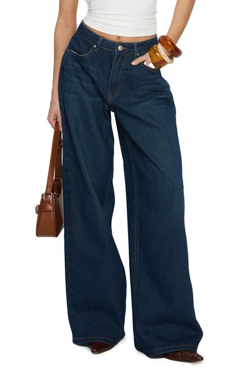 Naylor Mid Rise Wide Leg Jeans