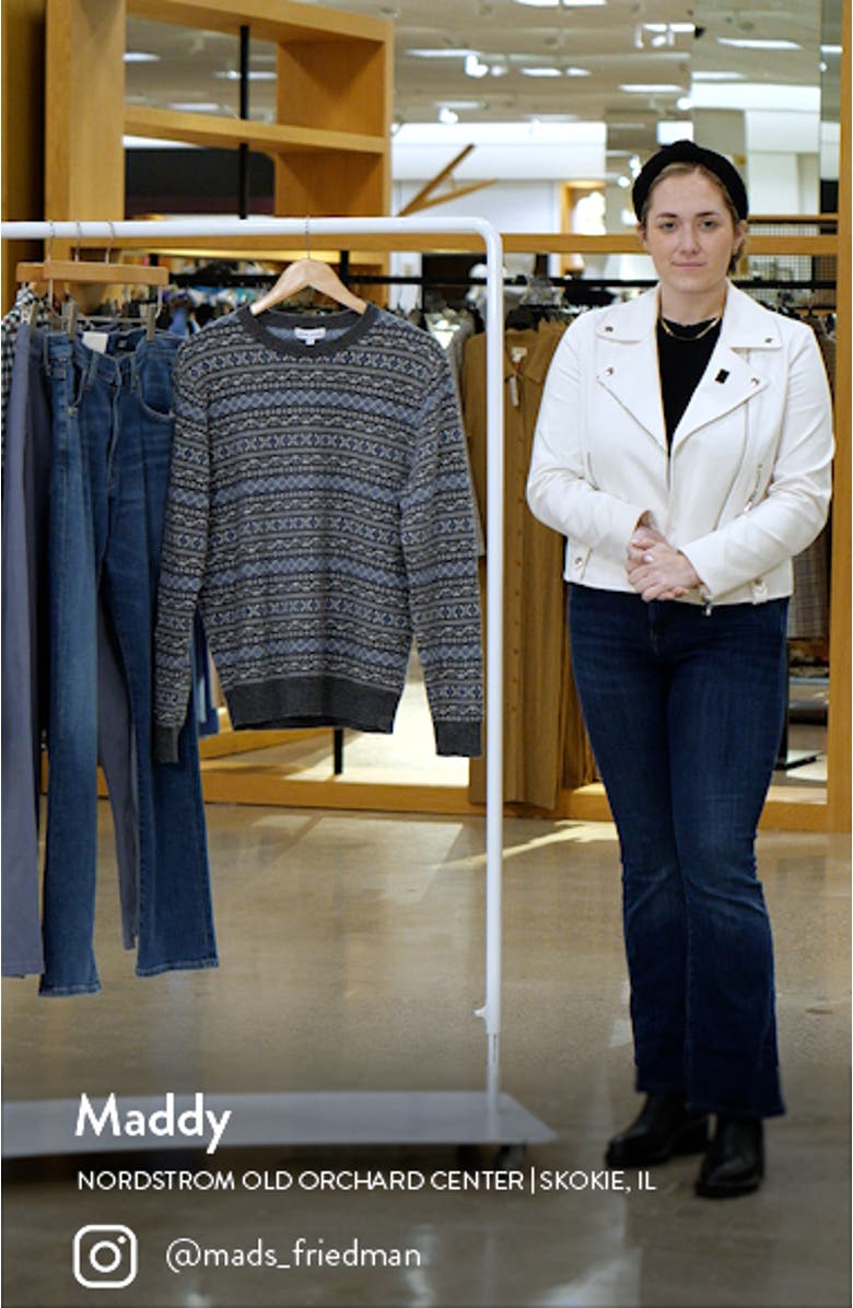 Conway Fair Isle Wool & Cashmere Crewneck Sweater, sales video thumbnail