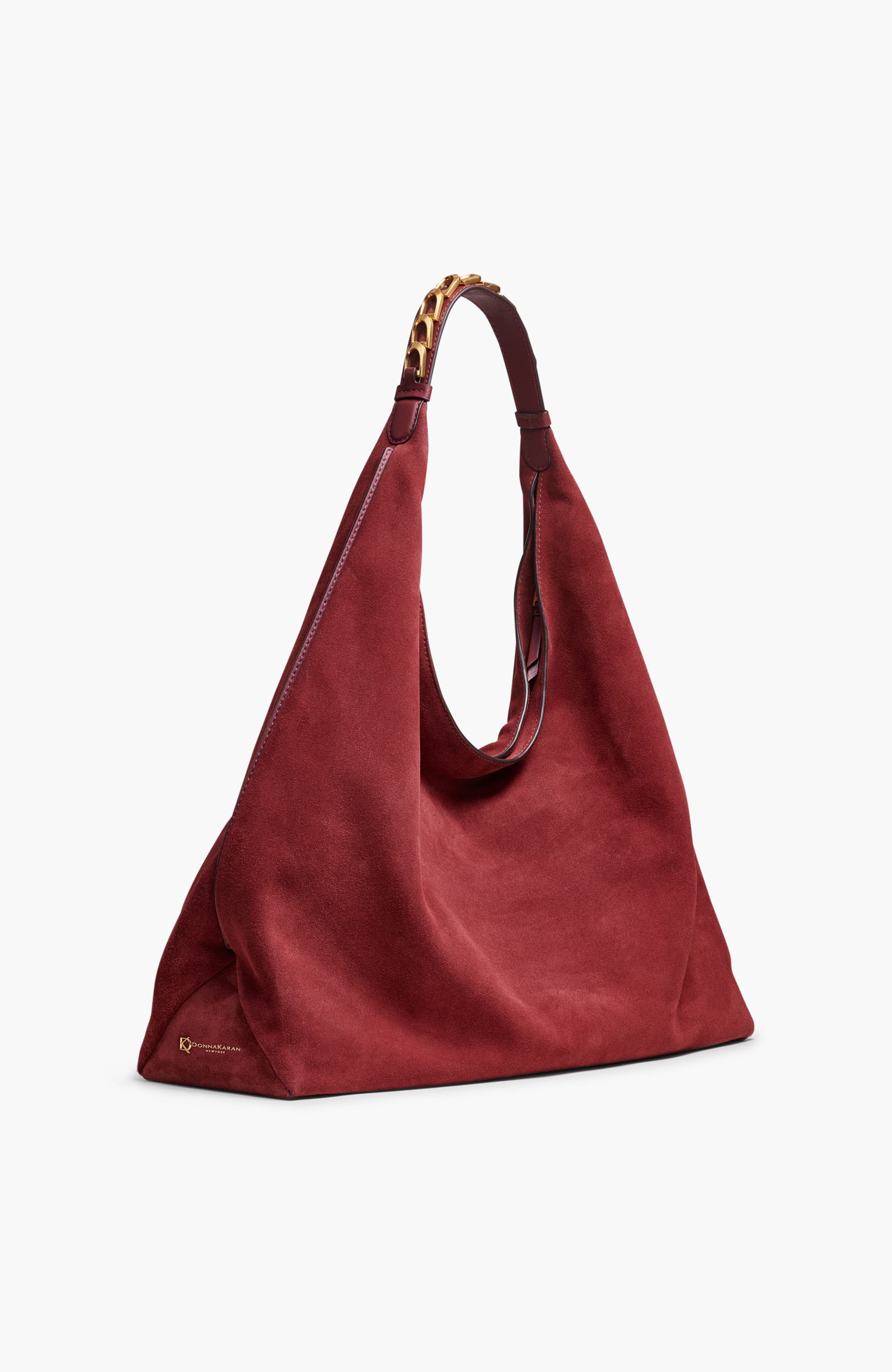Donna Karan New York Bellmore Large Suede Hobo, Alternate, color, 