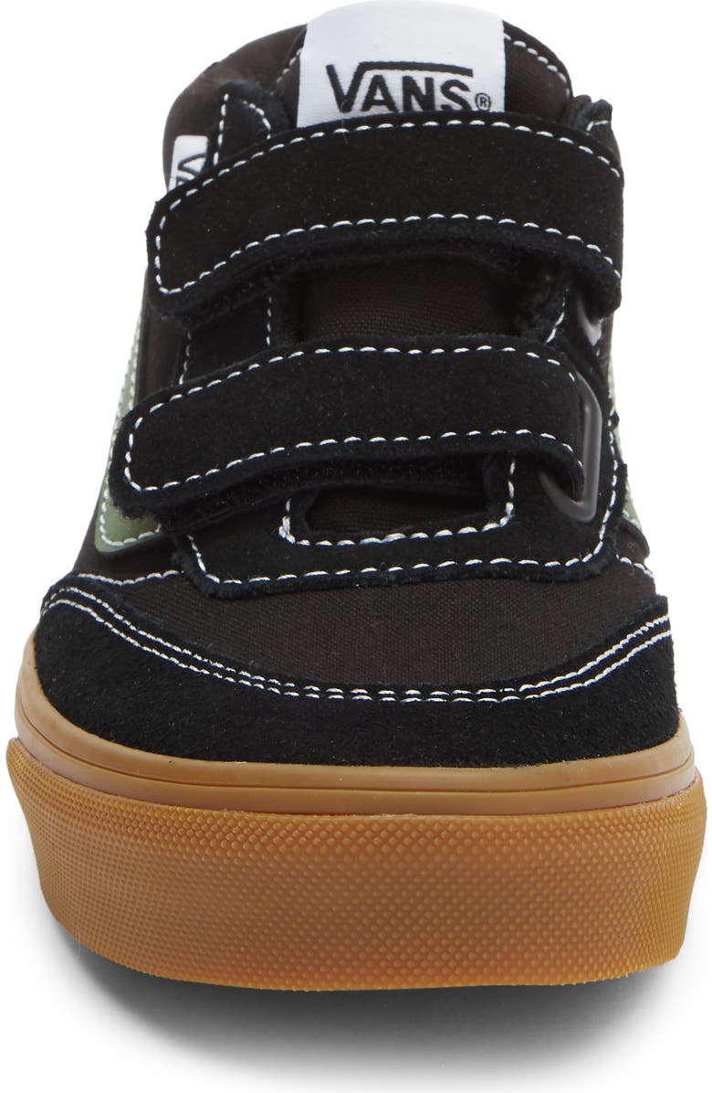 Vans Kids' Brooklyn Mid Sneaker, Alternate, color, Black/Green