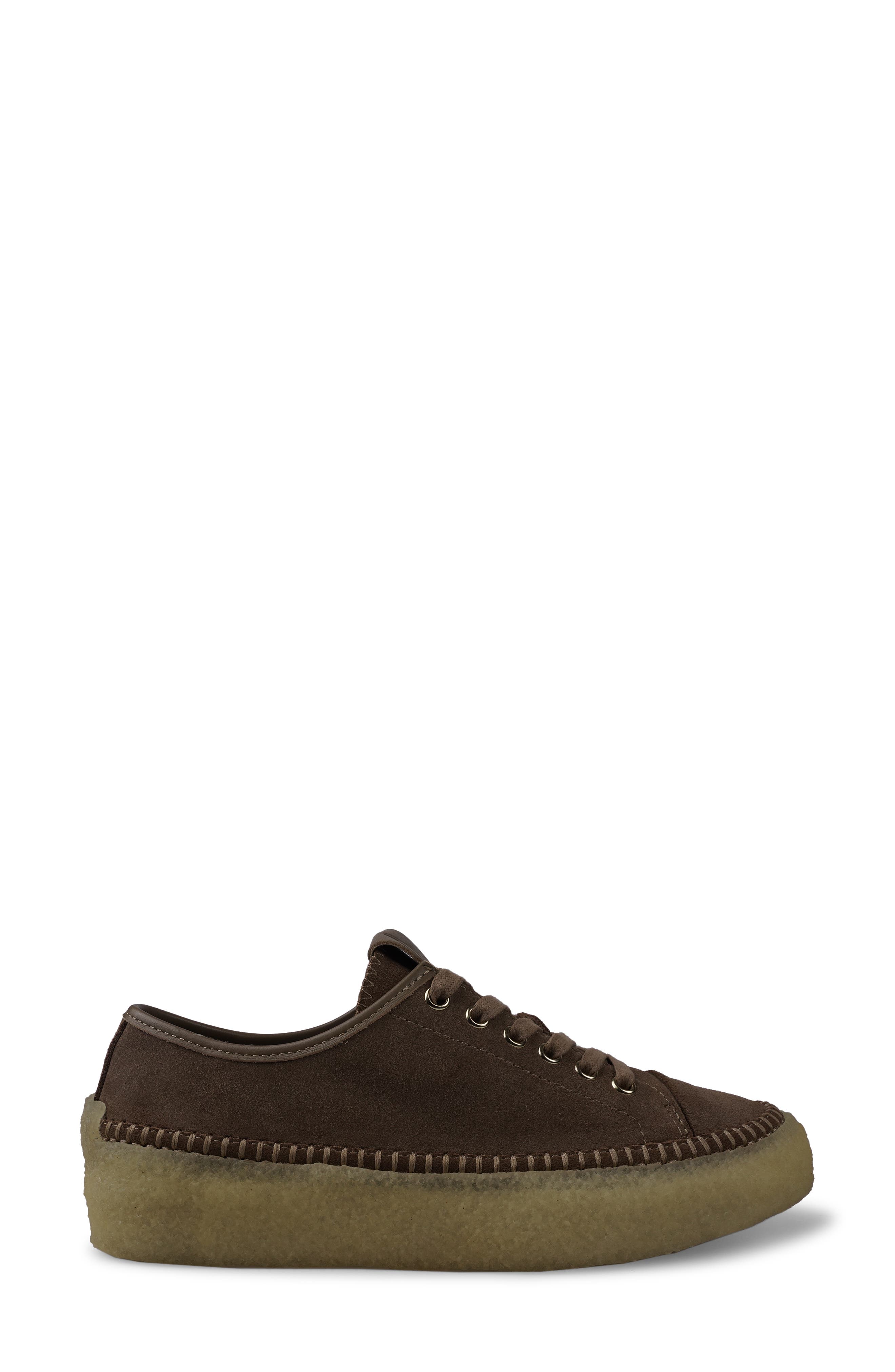 Clover Low Top Sneaker, Alternate, color, TAUPE SUEDE