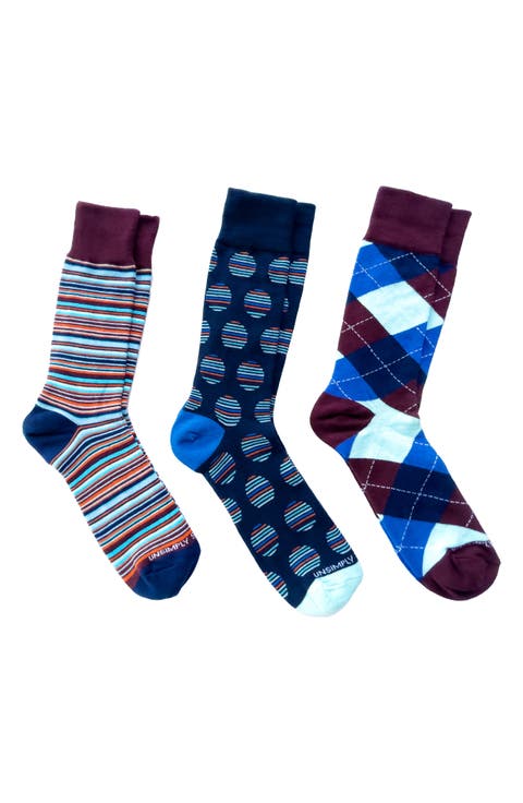 Assorted 3-Pack Crew Socks