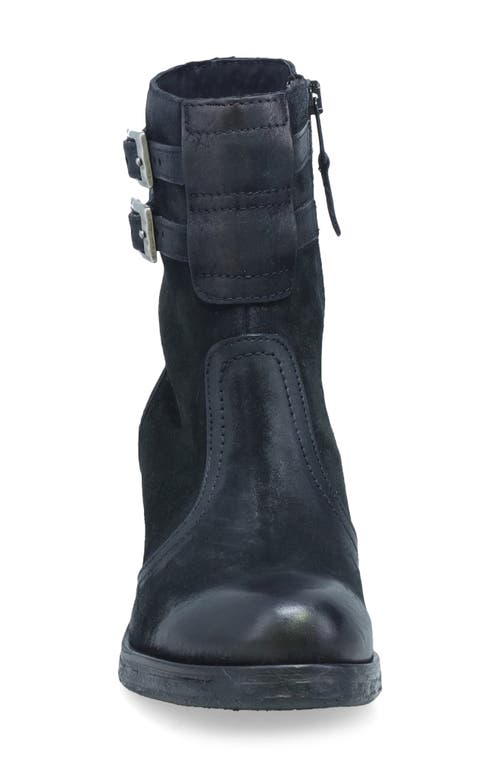 Miz Mooz Stellar Dual Buckle Bootie In Black