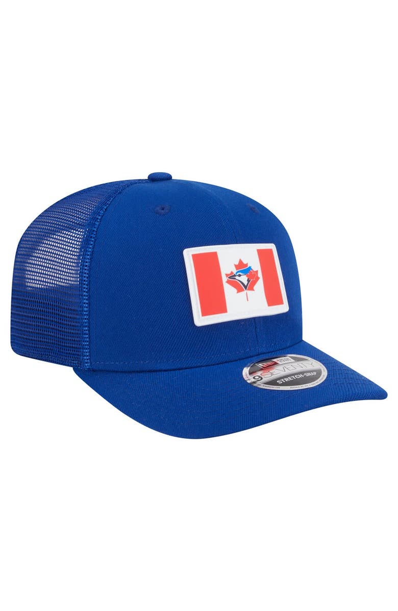 New Era Men's New Era Royal Toronto Blue Jays Flag 9SEVENTY Stretch-Snap Hat, Alternate, color, Royal