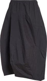 MELITTA BAUMEISTER Wavy Seam Crinkled Cotton & Nylon Midi Skirt