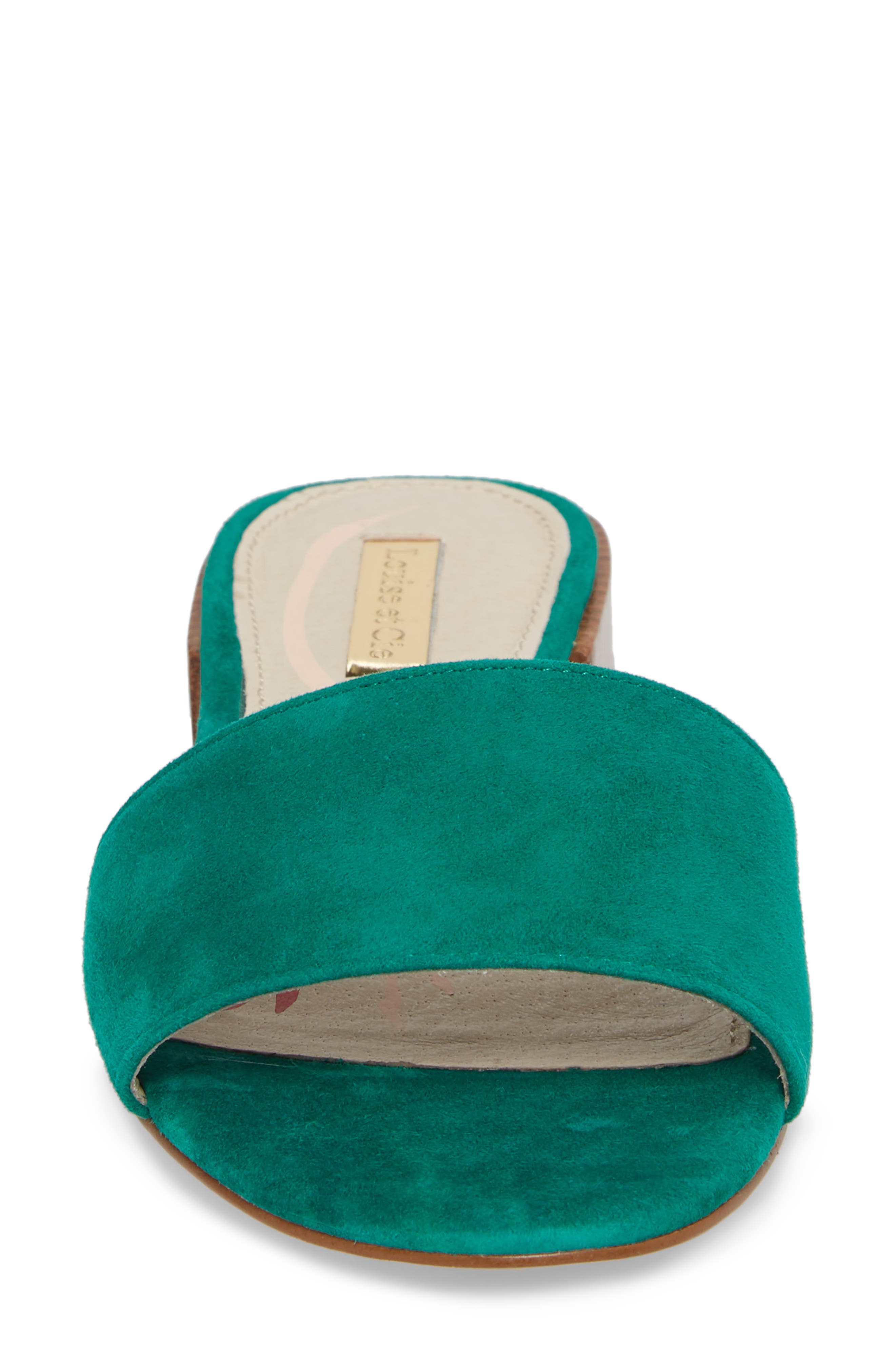 Aydia Slide Sandal, Alternate, color, SHAMROCK SUEDE