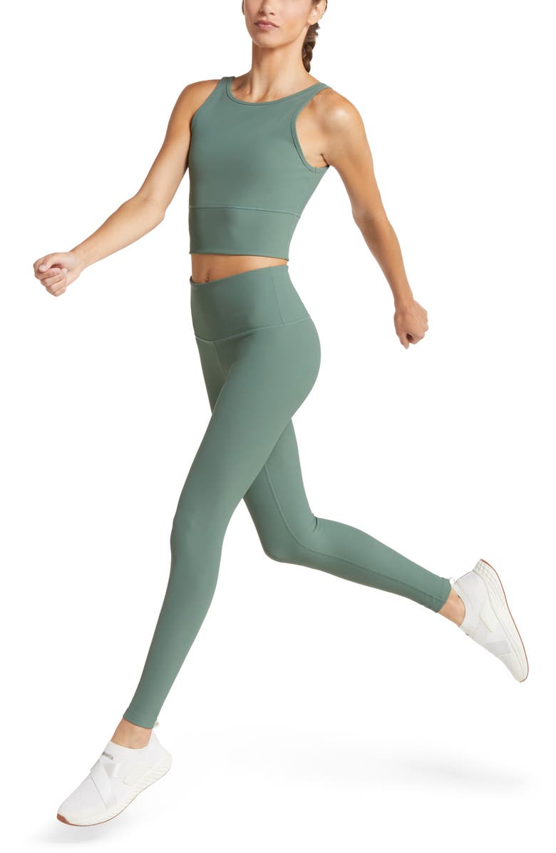 Zella Luxe Rib High Waist Leggings, Alternate, color,