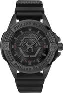PHILIPP PLEIN Plein Majesty Silicone Strap Watch, 45mm