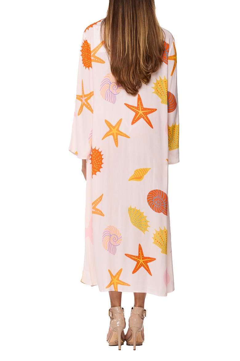 Longline Cover-Up Duster, Alternate, color, CORAL