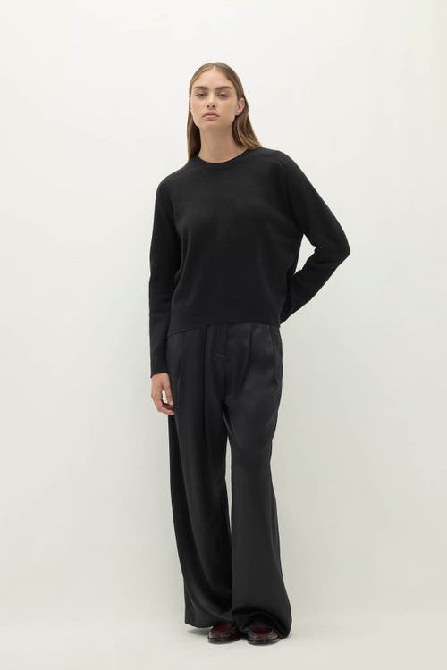 Naked Cashmere Tammy Cashmere Crewneck Sweater In Black
