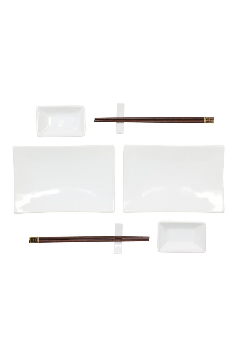 Sushi 2 Go 8-Piece Porcelain Sushi Set, Alternate, color, WHITE
