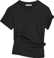 Helmut Lang Knot Detail Cotton Baby Tee