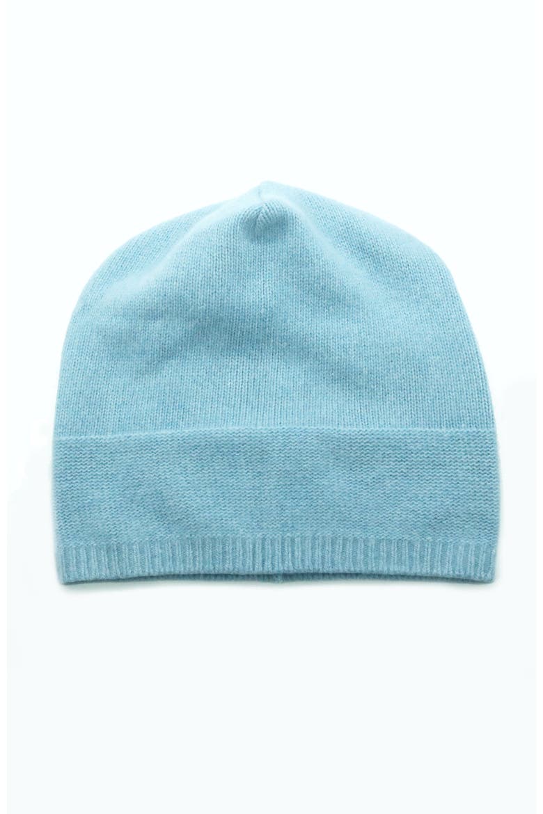 Cashmere slouchy hat, Main, color, BABY BLUE