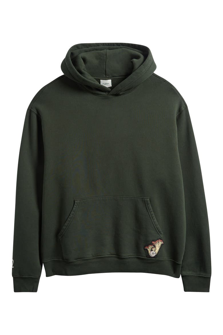 Fesque Oversize Foraging Fairways Cotton Fleece Hoodie, Alternate, color, CAVERN