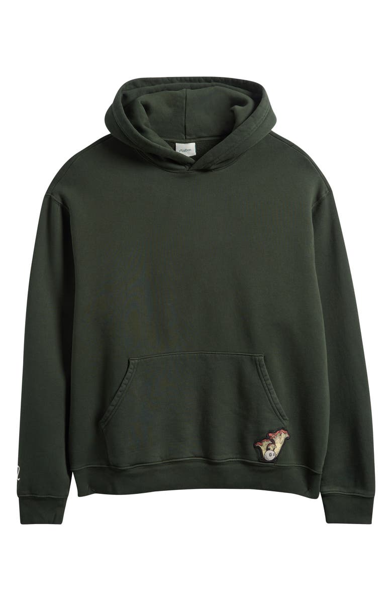 Malbon Golf Fesque Oversize Foraging Fairways Cotton Fleece Hoodie, Main, color, Cavern