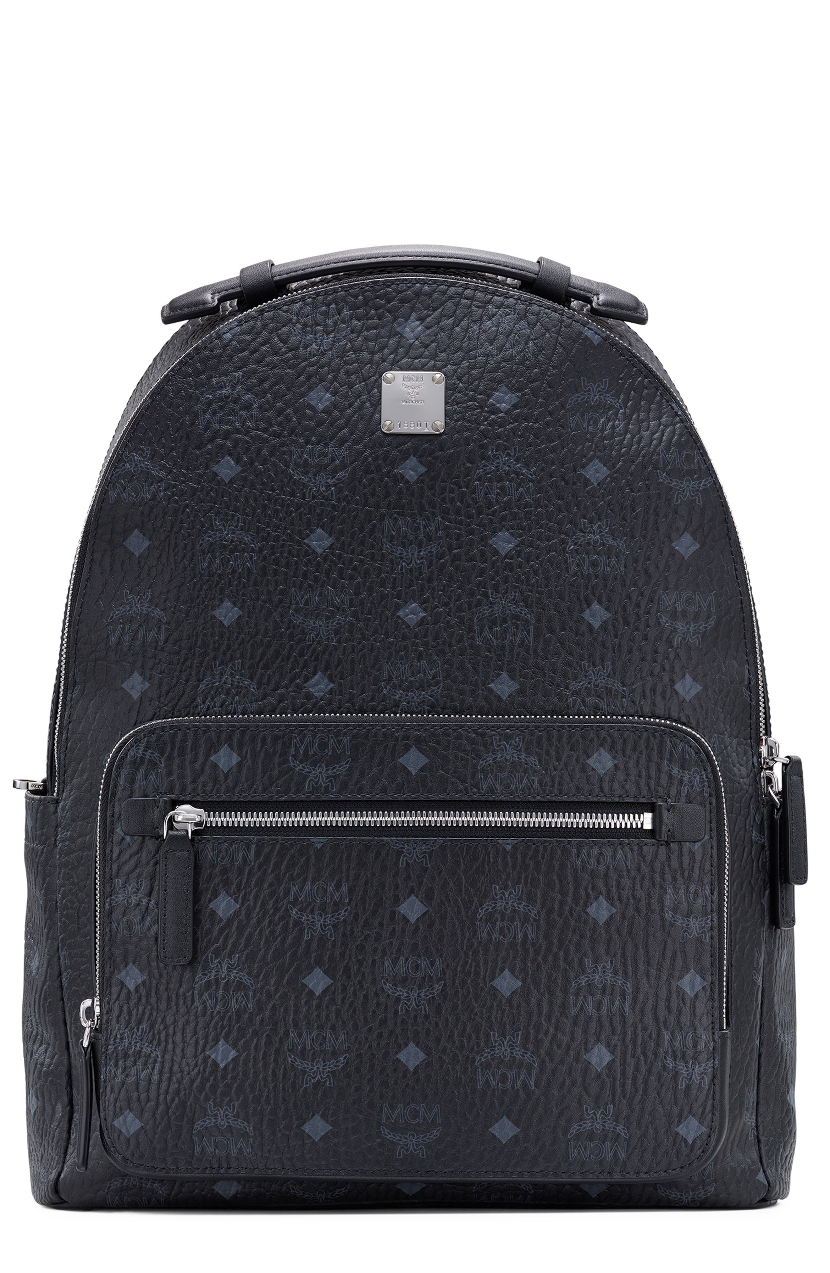MCM Stark 40 Visetos Backpack, Main, color, 