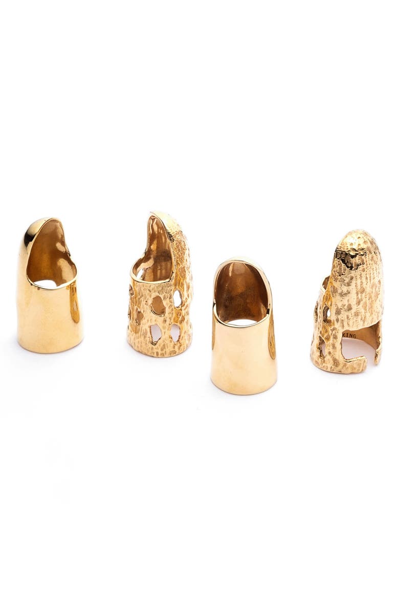 Sterling King Helmet Ring, Alternate, color, Gold