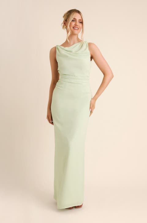 Twist Asym Chiffon Bridesmaid Dress