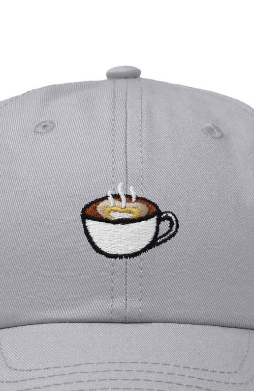 Dalix Cappuccino Embroidered Casual Cap In Gray