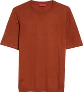 ISAIA Short Sleeve Wool, Silk & Cashmere Sweater