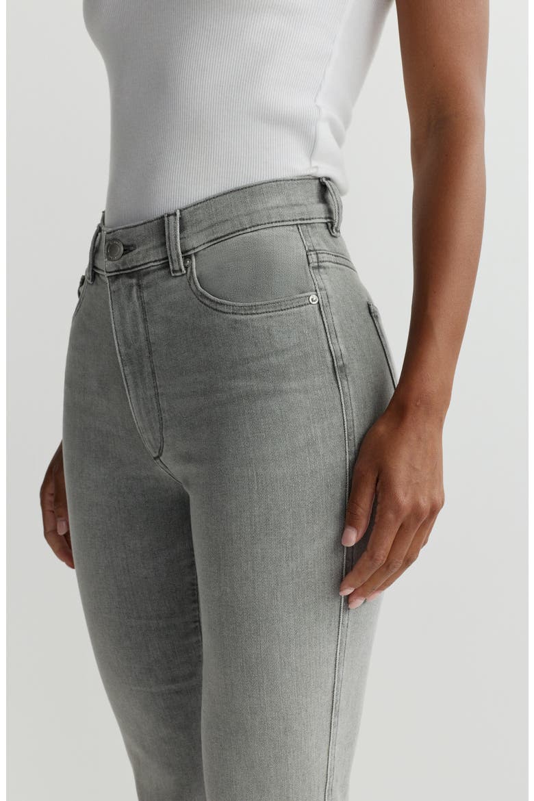 Halle Straight Instasculpt™ High Rise Jeans, Alternate, color, LIGHT SMOKE