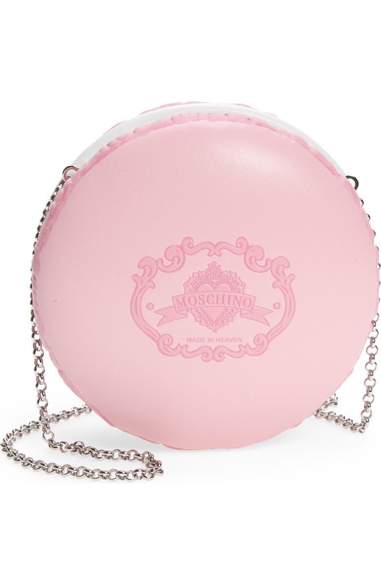 Moschino Macaroon Leather Shoulder Bag, Main, color,