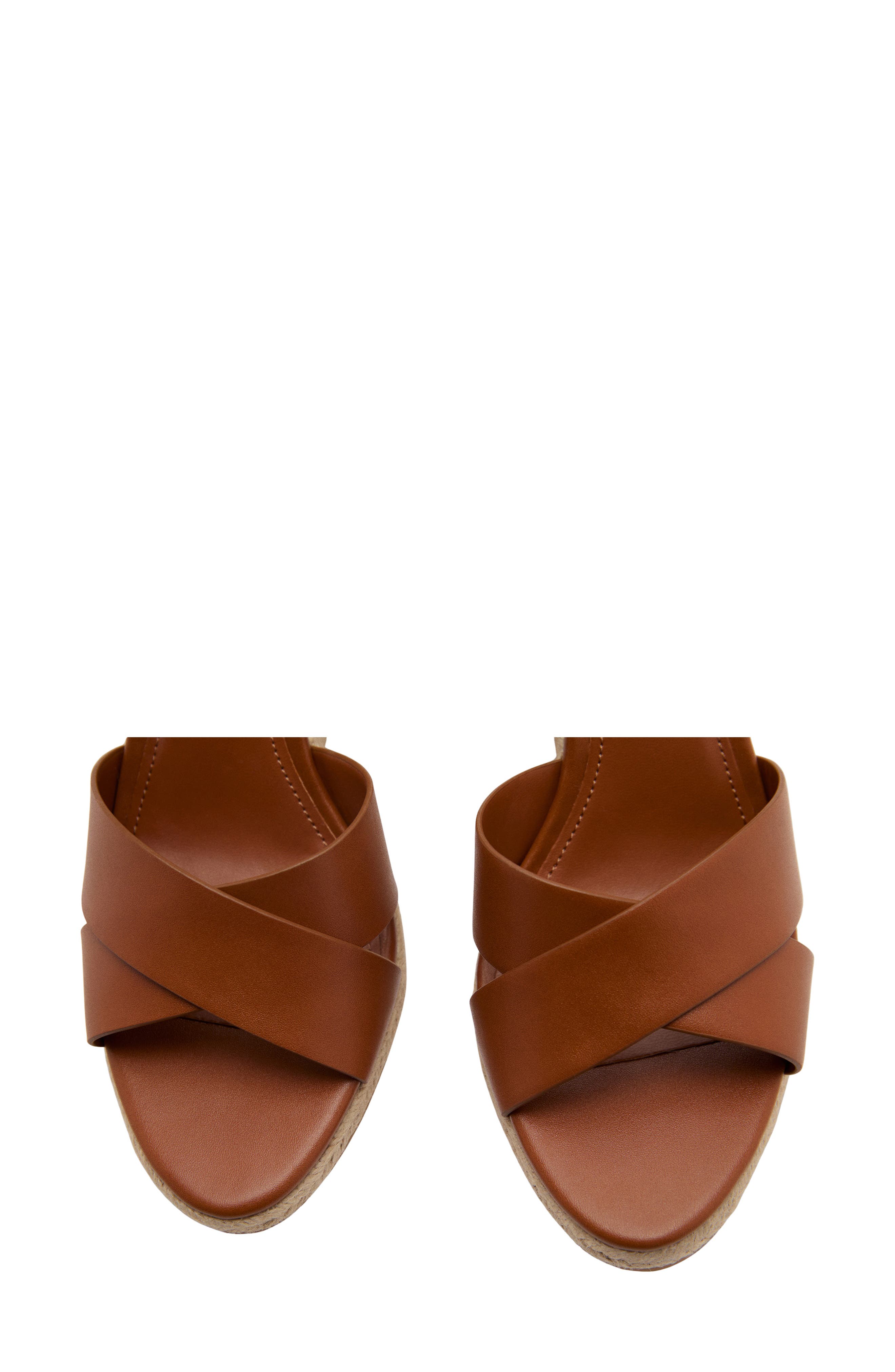 Ankle Strap Wedge Sandal, Alternate, color, LEATHER