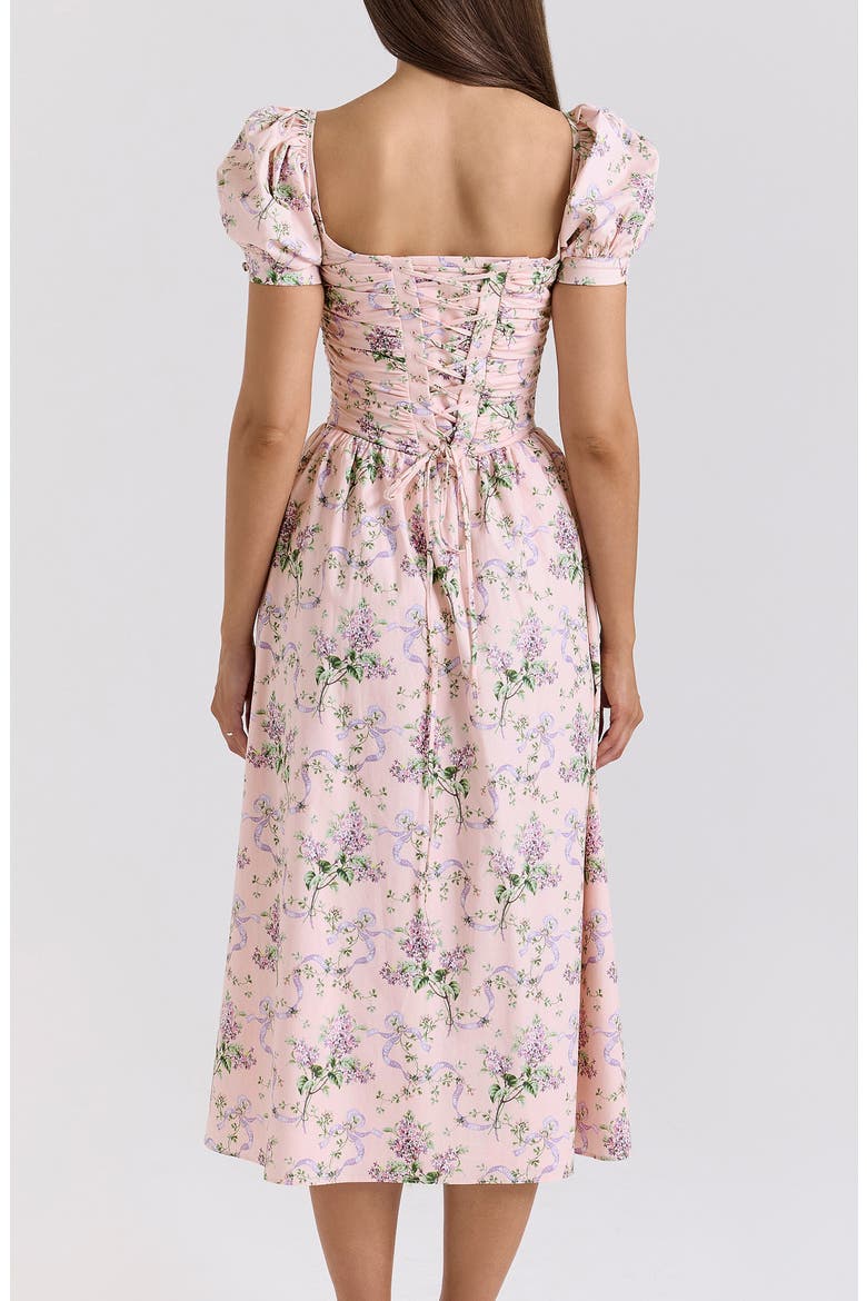 Lulabell Puff Sleeve Midi Dress, Alternate, color, PRINT