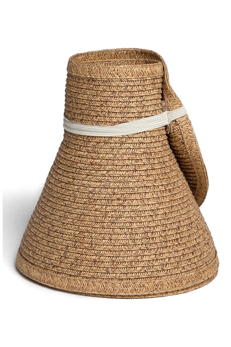 Vix Swimwear Packable Straw Visor, Alternate, color, NATURAL
