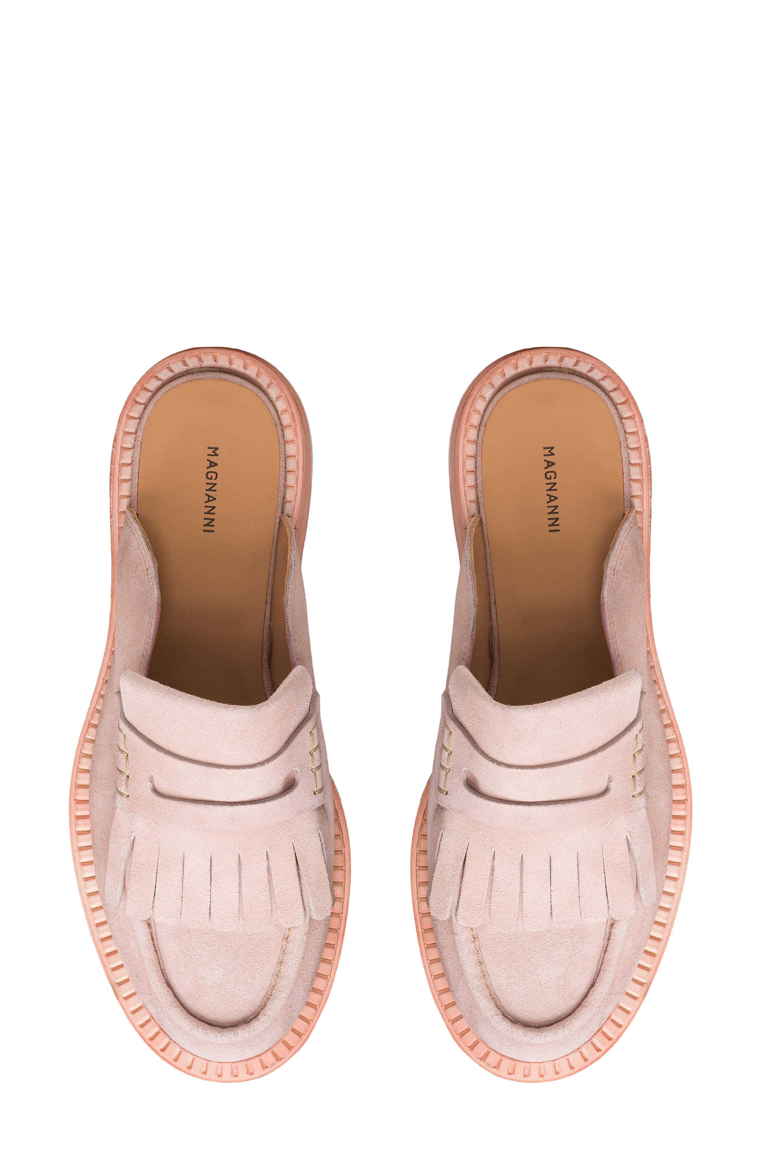 Oaklynn Leather Mule, Alternate, color, BLUSH SUEDE