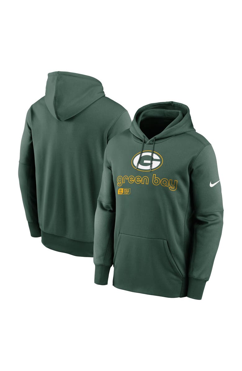 Nike Men's Nike Green Green Bay Packers Performance Pullover Hoodie, Main, color, Green