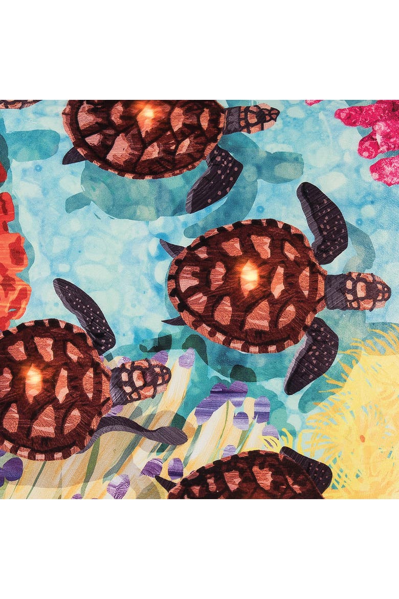 Baby Turtle Light-Up LED Accent Throw Pillow, Alternate, color, Blue