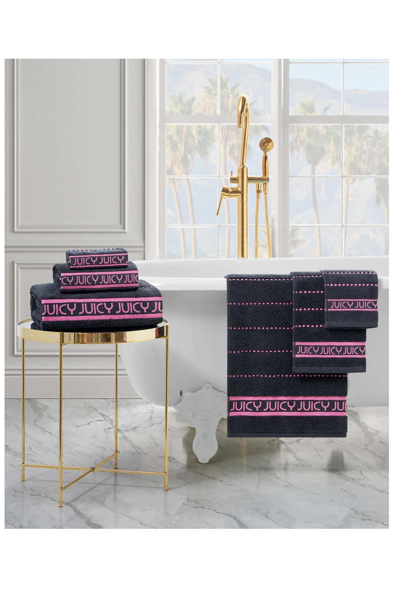 Luxurious 6-Piece Towel Set, Alternate, color, BLACK