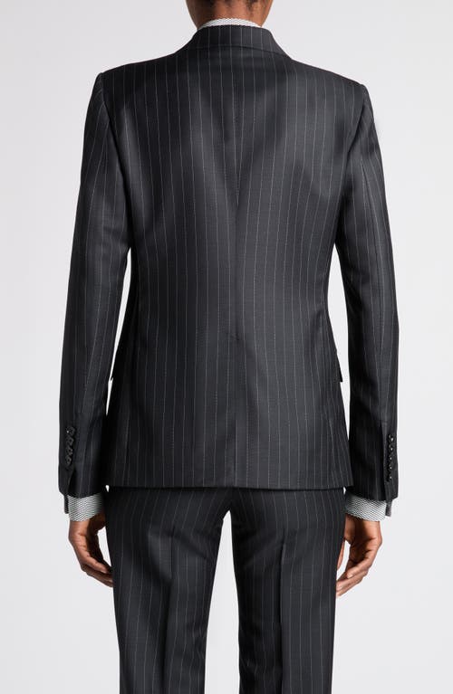Tom Ford Pinstripe-pattern Single-breasted Blazer In Multi
