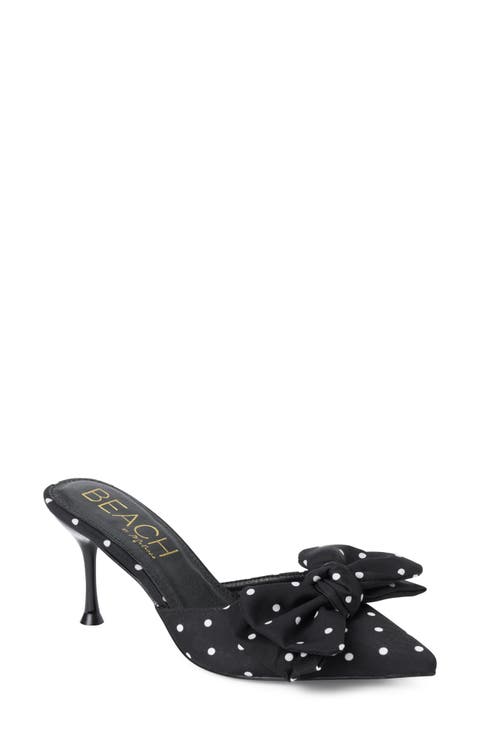 Goldie Bow Pointed Toe Mule