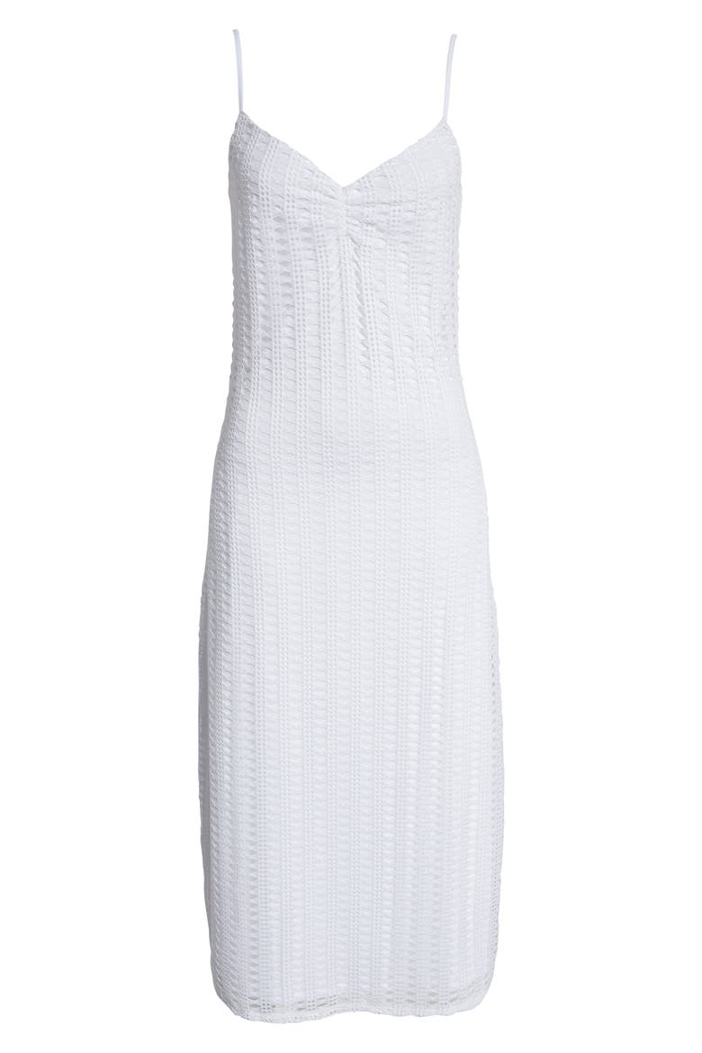 Blake Crochet Midi Dress, Alternate, color, BRIGHT WHITE