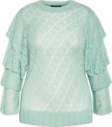 City Chic Carolina Pointelle Sweater