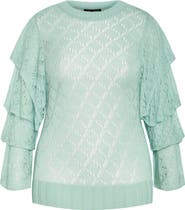 City Chic Carolina Pointelle Sweater