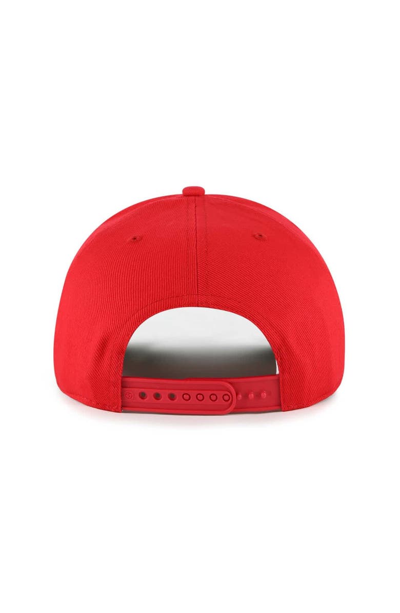 '47 Men's '47 Scarlet Ohio State Buckeyes Pomona Rope Hitch Adjustable Hat, Alternate, color,