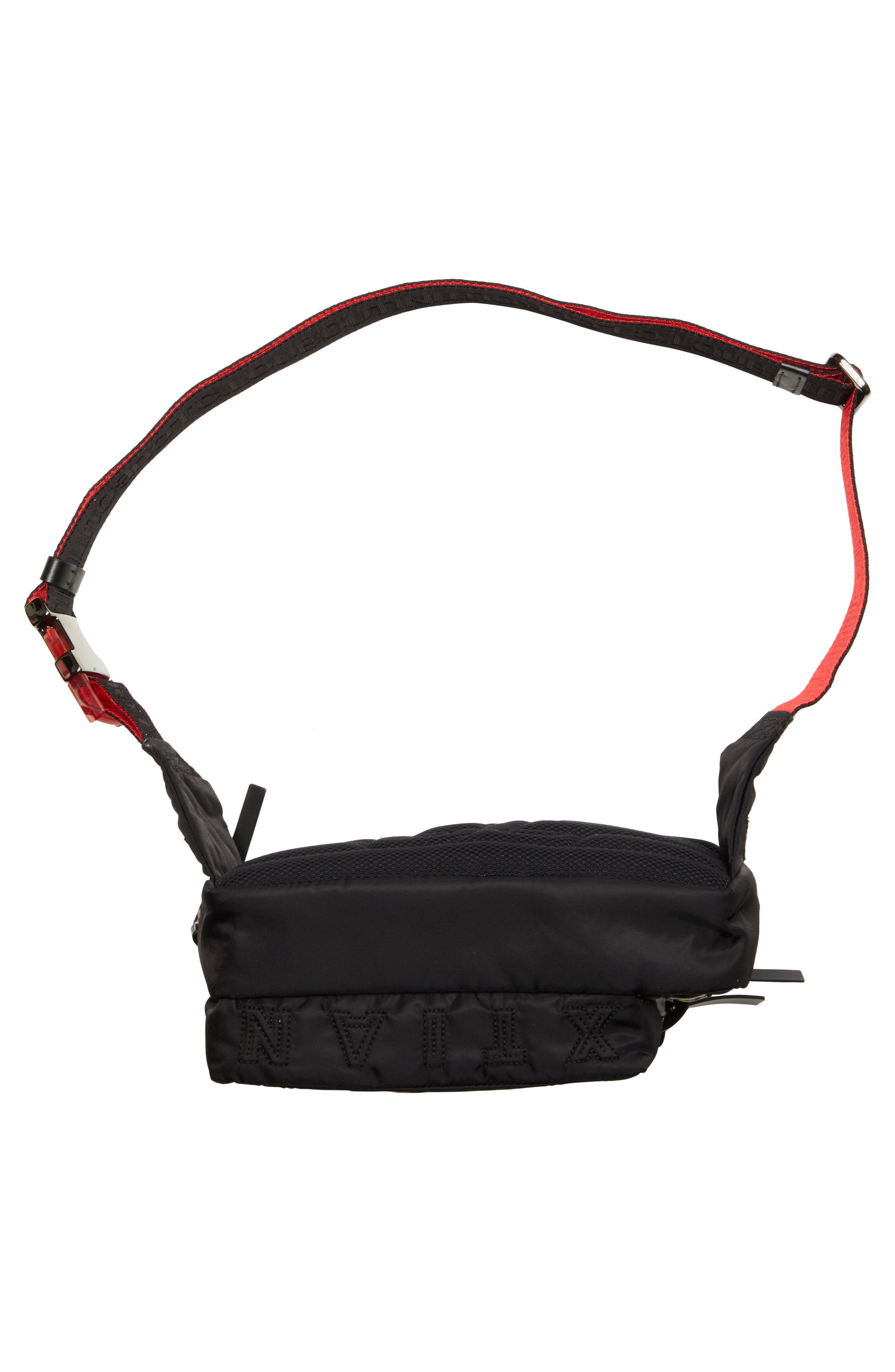 Christian Louboutin Loubideal Canvas & Rubber Belt Bag, Alternate, color, 