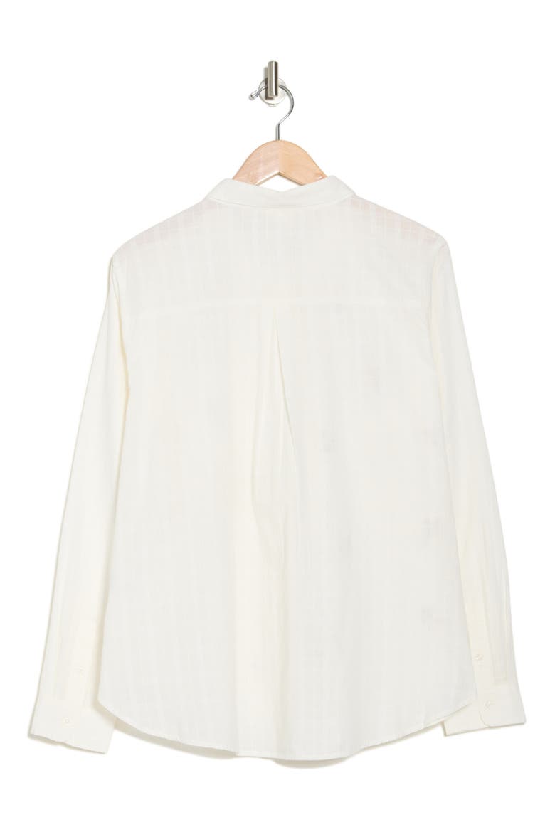 Floral Cotton Button-Up Shirt, Alternate, color, CREAM MULT