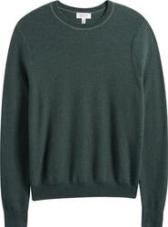 Nordstrom Two Tone Cotton & Cashmere Crewneck Sweater