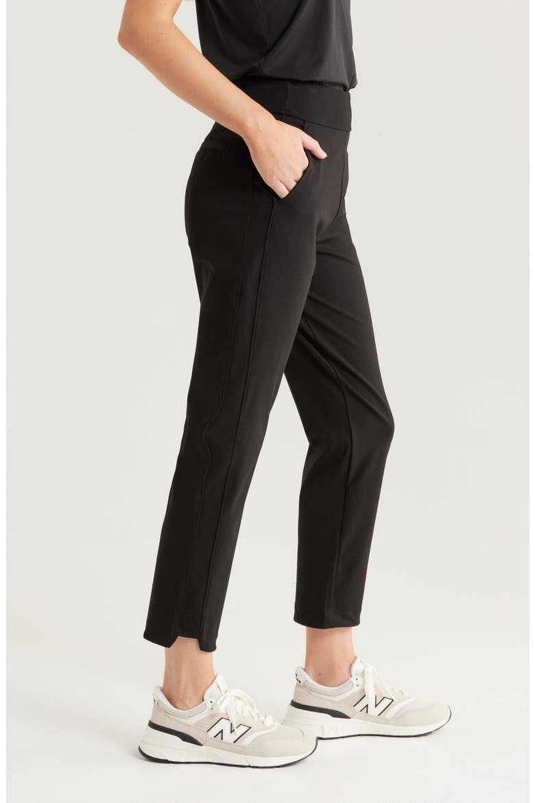 Full Swing Ankle Pants, Alternate, color, BLACK