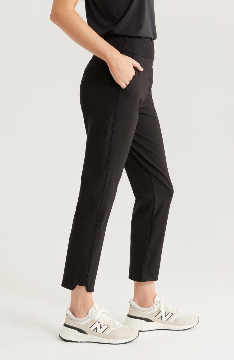 Zella Full Swing Ankle Pants, Alternate, color, Black