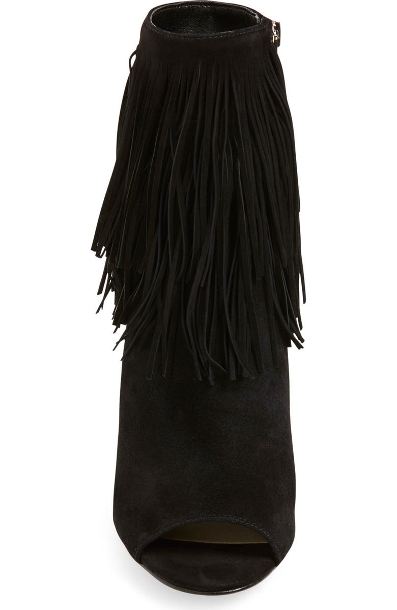 Sam Edelman 'Arizona' Fringe Open Toe Bootie, Alternate, color,