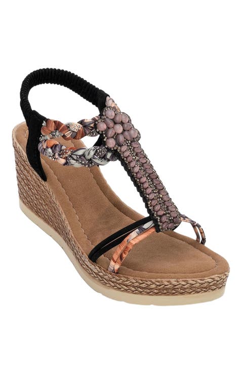 Sogno Rhinestone Espadrille Sandal (Women)
