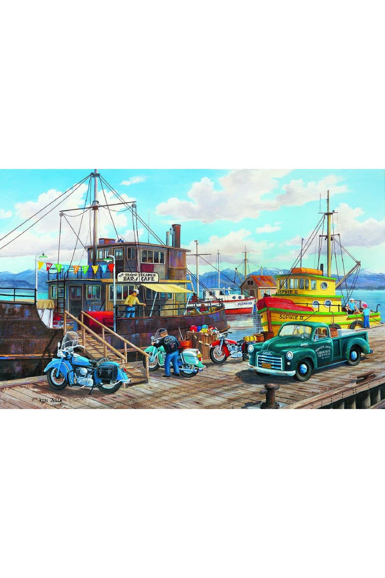 Homer Spit Harbor 300 piece Jigsaw Puzzle for Adults, Alternate, color, Multicolor