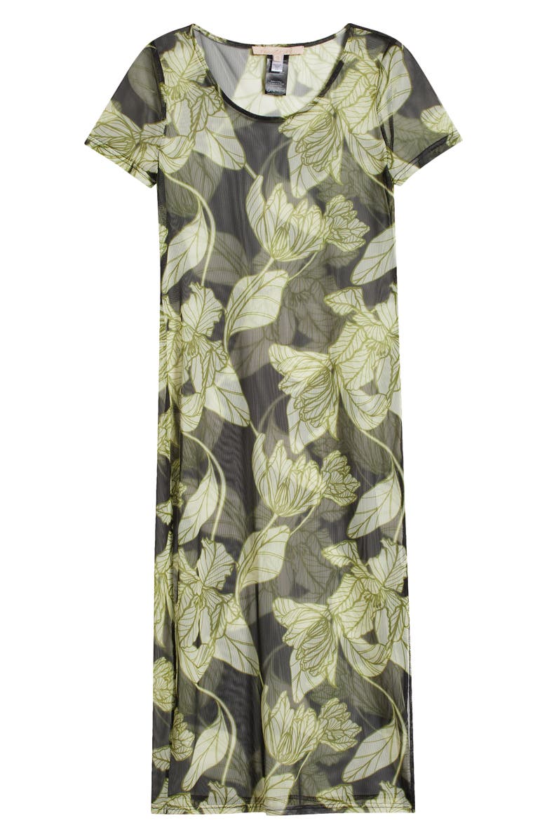 Hutch Floral Mesh Cover-Up Midi Dress, Alternate, color,