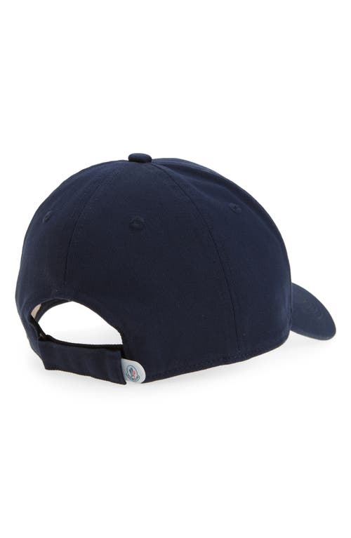 Moncler Logo Patch Baseball Cap In Navy